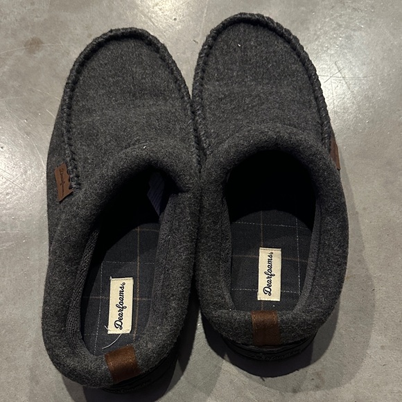 Dearfoams Charcoal Men's Loafers - Picture 1 of 2